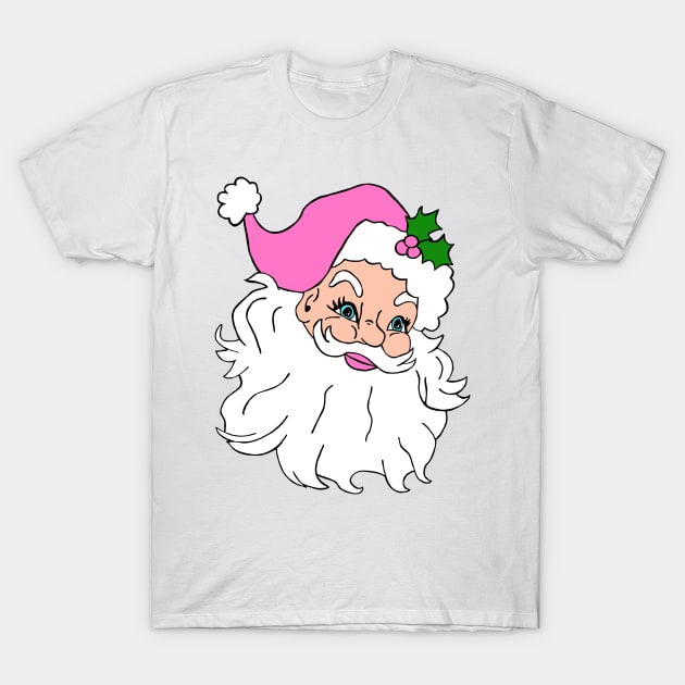 Pink Santa T-Shirt by shellTs